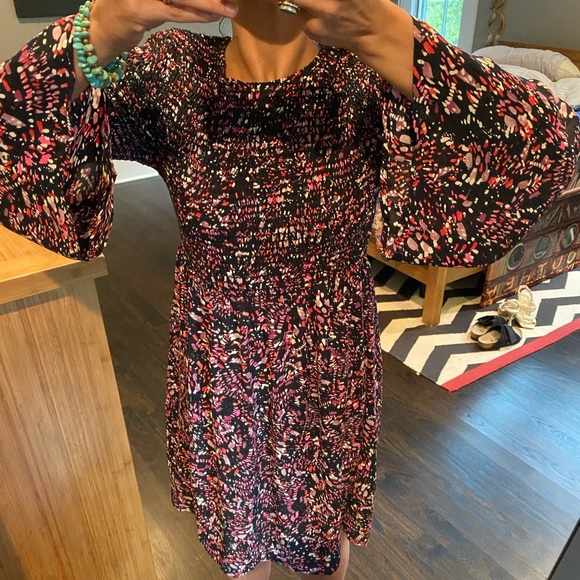 Aqua Bloomingdales Bell Sleeve Dress S Small - Picture 2 of 10